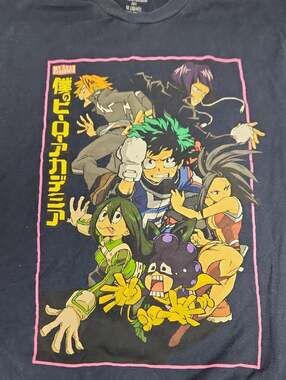 My Hero Academia Navy Graphic Mens T-Shirt